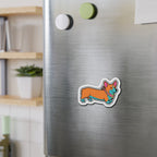 Corgi Retro Y2K die-cut magnet by Tritan, on steel