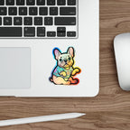 French Bulldog Retro Y2K vinyl sticker by Tritan, on a skateboard