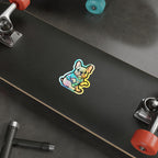 French Bulldog Retro Y2K vinyl sticker by Tritan, on a laptop