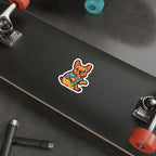 French Bulldog Retro Y2K vinyl sticker by Tritan, on a skateboard