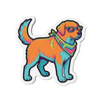 Labrador Retriever Retro Y2K die-cut magnet by Tritan, front