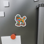 Poodle Retro Y2K die-cut magnet by Tritan, on the fridge