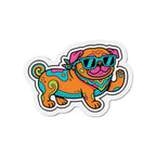 Pug Retro Y2K die-cut magnet by Tritan, front