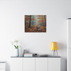 Yorkshire Terrier Acrylic canvas print by Tritan, desk wall