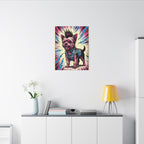 Yorkshire Terrier Comic Pop Art canvas print by Tritan, desk wall