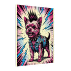 Yorkshire Terrier Comic Pop Art canvas print by Tritan, side