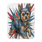 Yorkshire Terrier Comic Pop Art Throw Blanket | Premium Dog Prints | Tritan