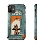 Yorkshire Terrier Halloween tough phone case by Tritan, front and side