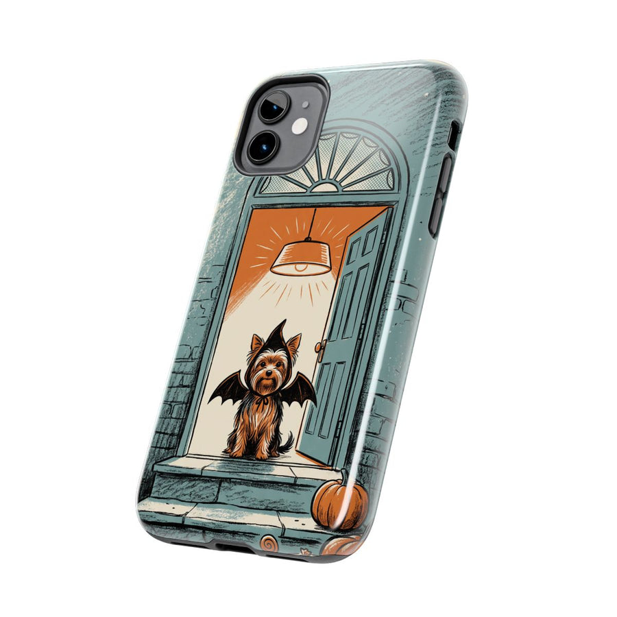 Yorkshire Terrier Halloween tough phone case by Tritan, side