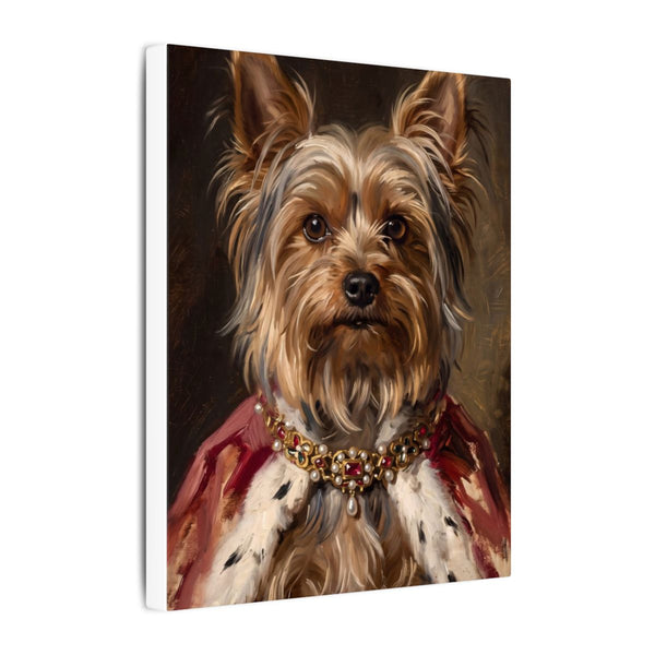 Yorkshire Terrier Kings & Queens Royal Portrait Canvas Wall Art, Regal Dog Painting, Yorkshire Terrier Lover Gift, Stretched Canvas