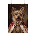 Yorkshire Terrier Kings & Queens matte poster print by Tritan, front