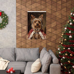 Yorkshire Terrier Kings & Queens matte poster print by Tritan, framed on wall