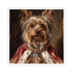 Yorkshire Terrier Kings & Queens vinyl sticker by Tritan, front