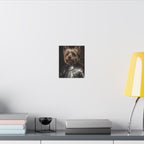 Yorkshire Terrier Medieval Knight Portrait Canvas Wall Art, Regal Dog Painting, Yorkshire Terrier Lover Gift, Stretched Canvas