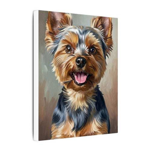 Gallery-wrapped canvas side profile showing the 0.75 inch depth