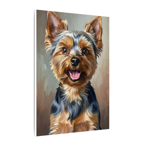 Yorkshire Terrier Oil Portrait Canvas Art, Yorkie Dog Wall Decor, Pet Lover Gift, Ready to Hang Dog Mom Present