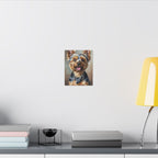 Yorkshire Terrier Oil Portrait Canvas Art, Yorkie Dog Wall Decor, Pet Lover Gift, Ready to Hang Dog Mom Present