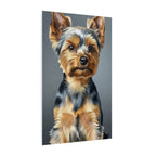 Yorkshire Terrier Oil Portrait canvas print by Tritan, side