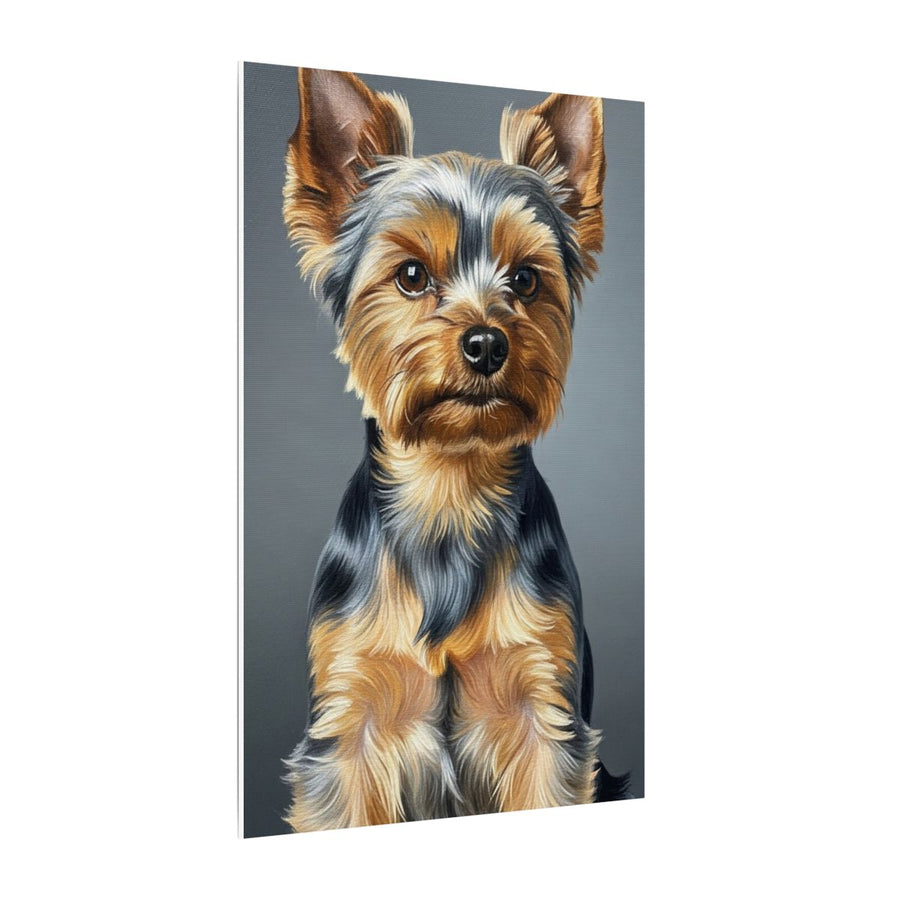 Yorkshire Terrier Oil Portrait canvas print by Tritan, side