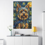 Yorkshire Terrier Post-Impressionist canvas print by Tritan, desk wall