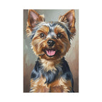 Yorkshire Terrier Oil Portrait canvas print by Tritan, front