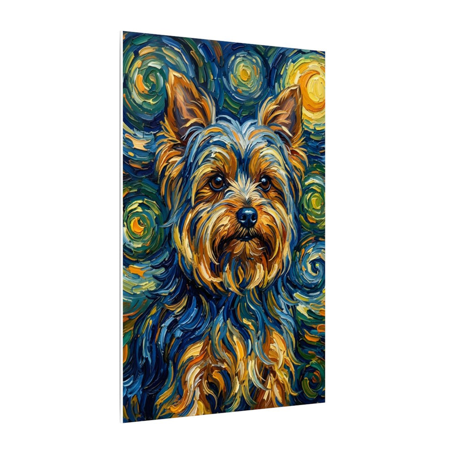 Yorkshire Terrier Post-Impressionist canvas print by Tritan, side