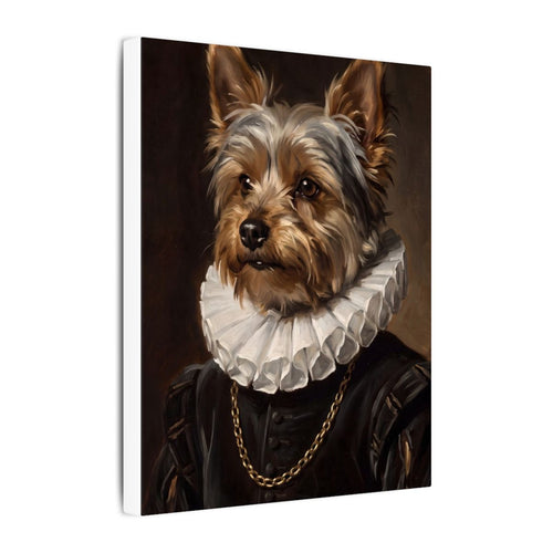 Gallery-wrapped canvas side profile showing the 0.75 inch depth