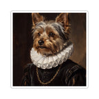 Yorkshire Terrier Renaissance Royal vinyl sticker by Tritan, front