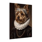 Yorkshire Terrier Renaissance Royal canvas print by Tritan, side