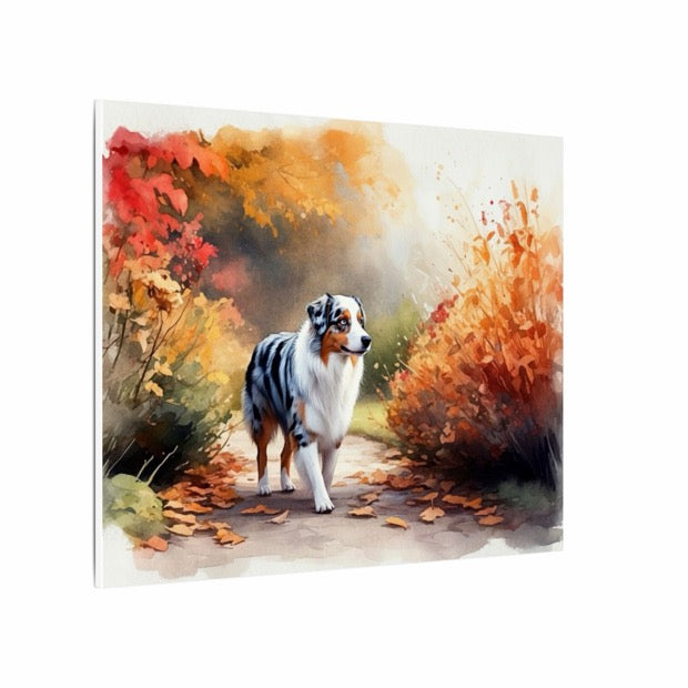 Canvas print of a dog in watercolor style